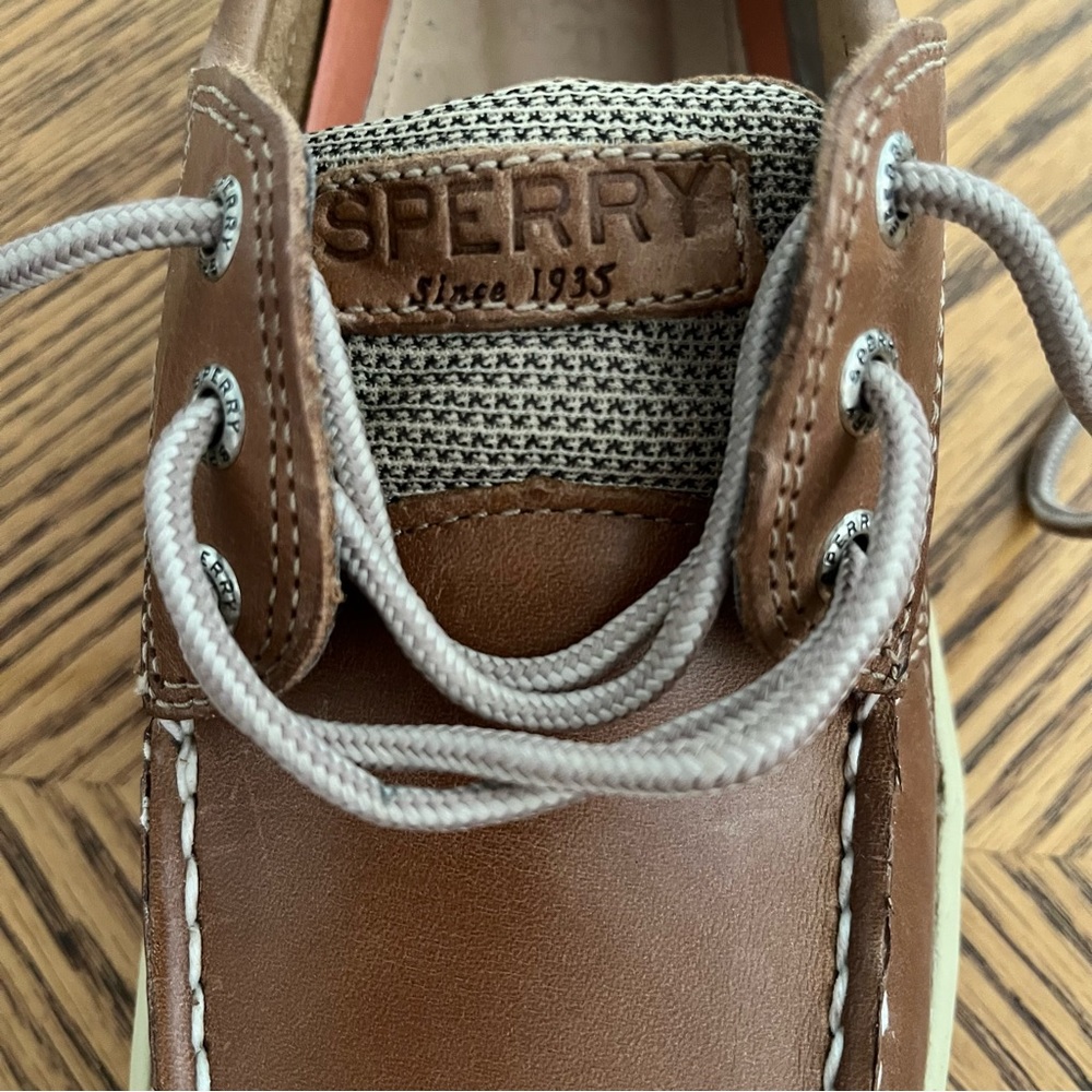 NEW SPERRY Billfish Boat Shoes - Dark Tan - Picture 9 of 13